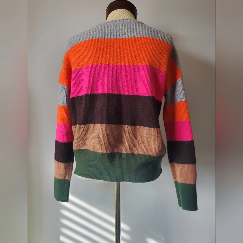 TWIK by Simons striped colorblock sweater. Size XS - Picture 4 of 6